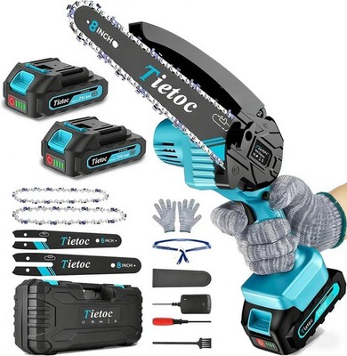 Mini Chainsaw Cordless 8 Inch & 6 Inch Portable Electric Chainsaw  NEW SEALED