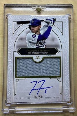 Freddie Freeman 2025 Topps Definitive Auto Relic /50 Los Angeles Dodgers