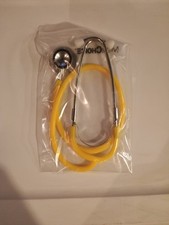 Lote de 2 Estetoscopios MediChoice Doble Cabezal Preensamblados Amarillo STH5431 Nuevos