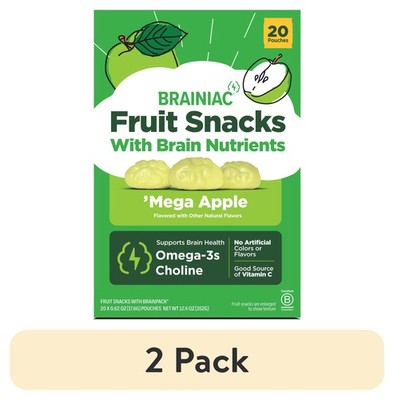 Sour Fruit Snacks, 20 Count Pack of 2, Healthy Kids Snack, Gluten Free