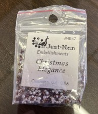 Just Nan "Christmas Elegance  Cross Stitch Embellishment Pack NIP JNB47