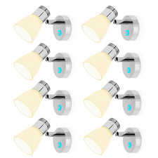 1-8pk Rv Reading Led Lamp 12v Led Lights Interior Rotatable Wall Reading Light