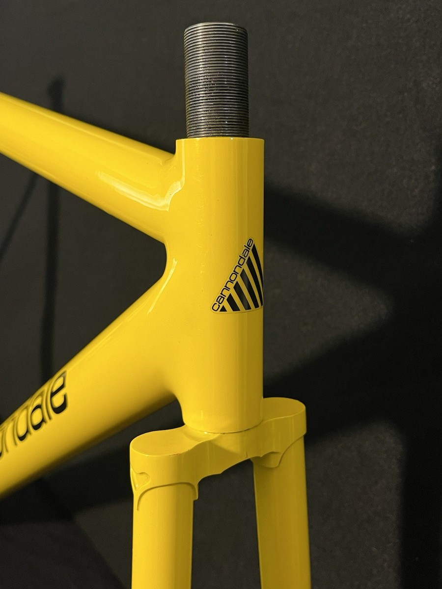 1993 Cannondale Track Bike Frameset Taxi Yellow Respray 52cm Fixed