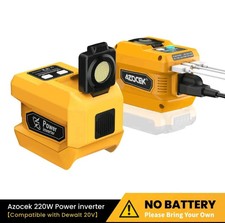220W Power Inverter Compatible with Dewalt 20V Battery DC 20V to 110V AC