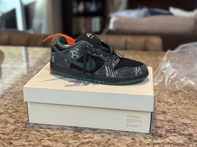 Nike SB Dunk Low QS Skateboarding Shoes Black US 9 Medium (D, M) (DS)