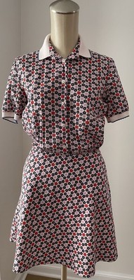 Paul & Joe Sister Floral Cotton Side Pockets  Lined Skir  Dress Sz 36/XS/2