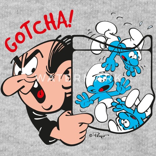 The Smurfs Gargamel Catch Game - Animated Fun Design Kids' Crewneck Sweatshirt - Picture 2 of 7