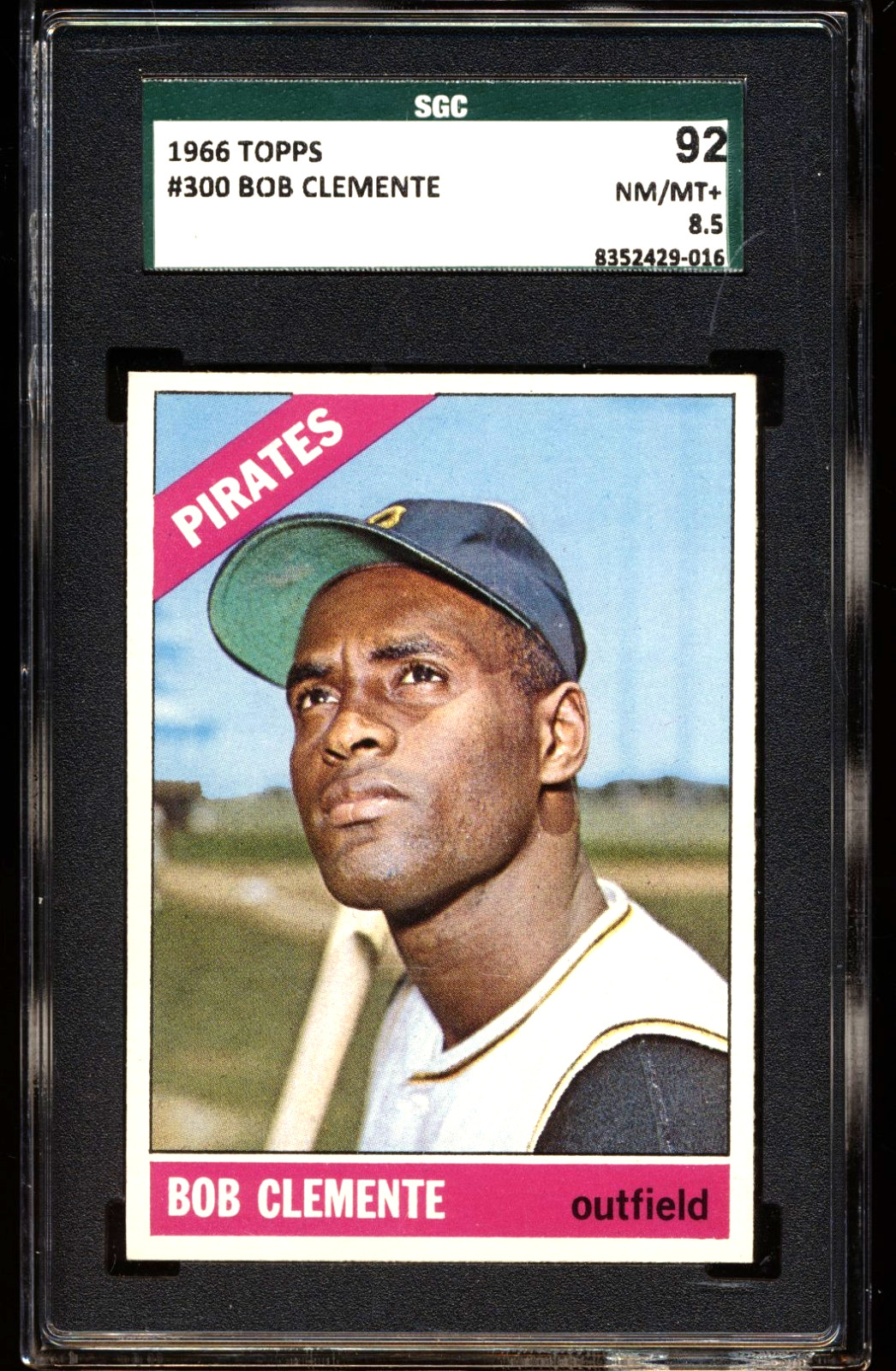 1966 Topps #300 Roberto Clemente Pirates SGC 8.5 NM-Mt+ HOF CENTERED STUNNER