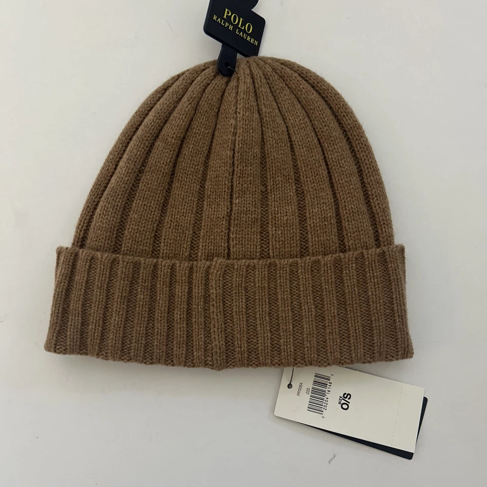 Polo Ralph Lauren PRL Invierno Otoño Puños Lana Tejido Gorro Gorra Talla Única Nuevo con Etiquetas Foto 2 de 3