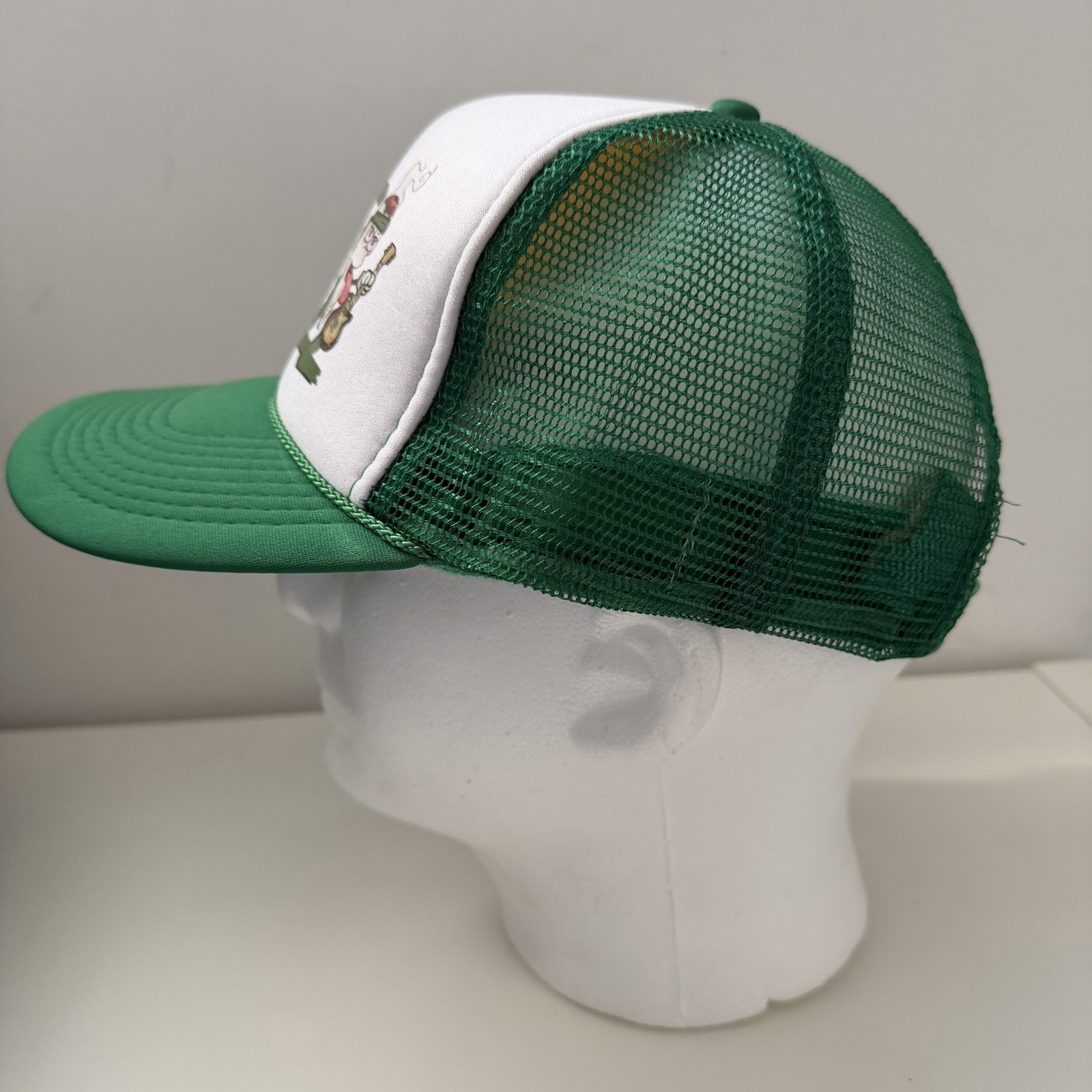 Novelty 420 Weed Hat RAC Roll Marijuana Joint SnapBack Green Trucker Foam Cap