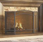 Fireplace Screen 3 Panel Wrought Iron 48"(L) x 29"(H) Spark Guard Cover