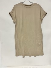 2 Pack Women s Sleep Shirts Nightgown Large Beige Polyester Short Sleeve