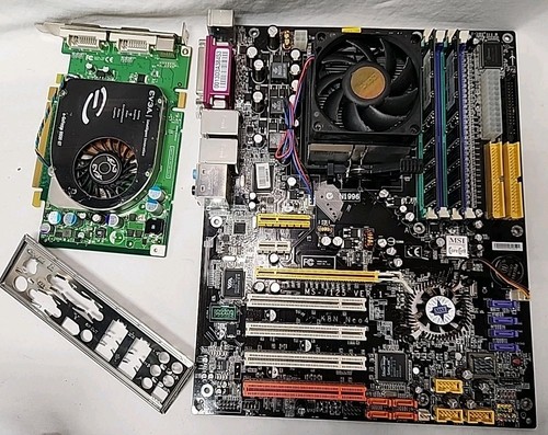 MSI K8N Neo4 MS-7125 socket 939 Athlon 64 3200+ 1gb ddr I/O shield & Nvidia GPU