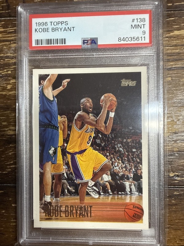 1996-97 Topps Kobe Bryant #138 PSA 9 MINT Rookie RC HOF
