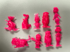 The Flintstones Mini set 9 Figures Bootleg Rare NICE Pink