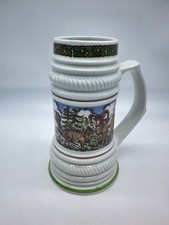 Bierkrug  ca. 0,5 Liter Porzellan Jagdmotiv Mufflons Colditz / Lettin wr51