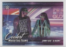 2021 Topps WWE Coolest Mixed Tag Teams Jimmy Uso & Naomi #MT-8 Patch Tag 3wc