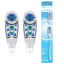 Oral-B Deep Clean Battery Powered Toothbrush Replacement Brush Heads Refill, Sof