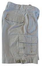 VTG 2004 BABY GAP Khaki Pocket Cargo Button Hem Bermuda Long Shorts 3T 3 Yrs