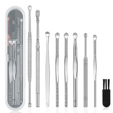 9 Pcs Ear Pick Earwax Removal Kit, Ear Cleansing Tool Set, Ear Wax Removal To...