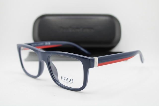 NEW POLO RALPH LAUREN PH 2290U 5620 BLUE RED SILVER AUTHENTIC