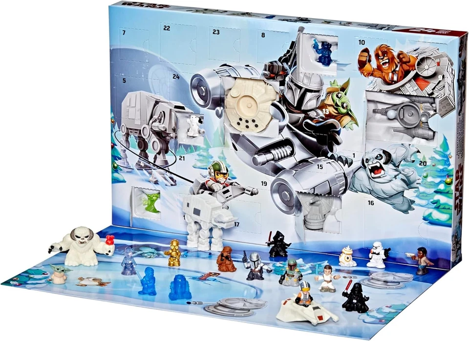 STAR WARS Advent Calendar, 24 Pieces Including Micro Figures & Vehicles,... - Image 3 of 4