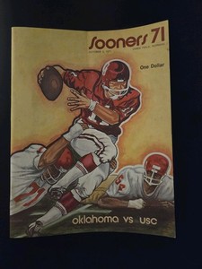 Sooners 71 Oklahoma OU Sooners vs University of Southern California USC Football
