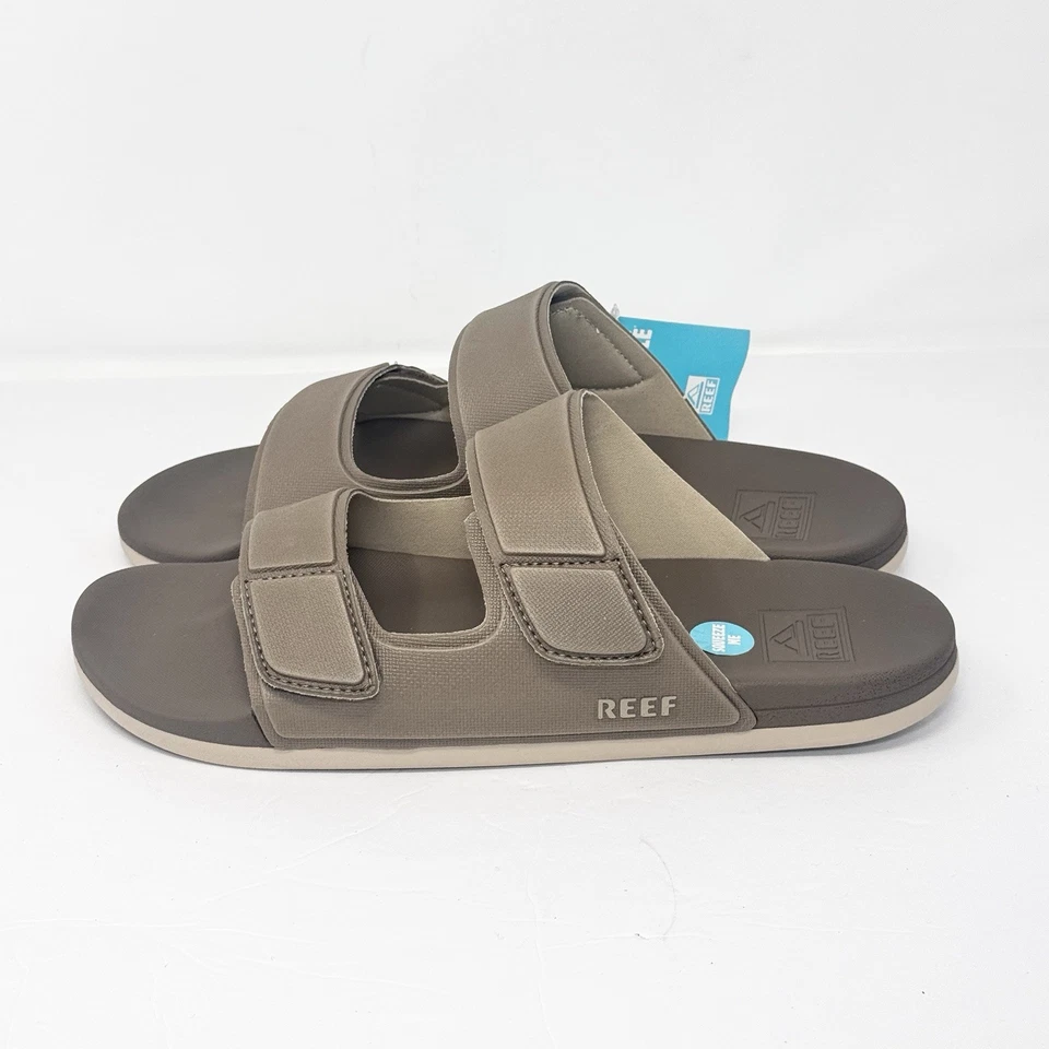Sandalias Reef Cushion Tradewind Slide - Nuevas con etiquetas para hombre talla 11 marrón fósil ajustables Foto 4 de 4
