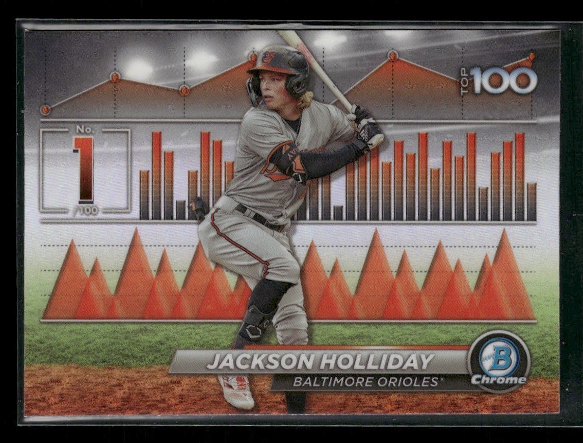 Jackson Holliday 2024 Bowman Bowman Scouts' Top 100 #BTP-1 Baltimore Orioles