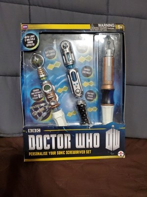 Doctor Who Personalize Your Sonic Screwdriver Set New Open Box With Wear 