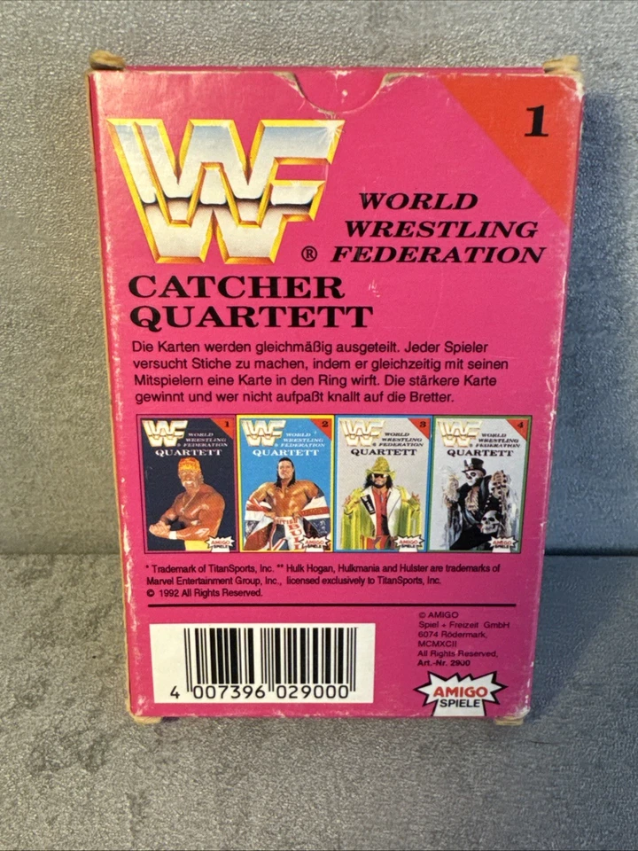 WWF QUARTETT WRESTLING NR.1 CATCHER 1992 | Hulk Hogan | Vollständig | Amigo - Bild 2 von 4