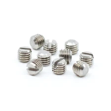 #6-48 x 1/8" Slotted 18-8 Stainless Steel Fine Thread Gun Plug Screws (10 pcs.)