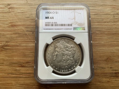 1904-O  MORGAN SILVER DOLLAR  NGC MS 64