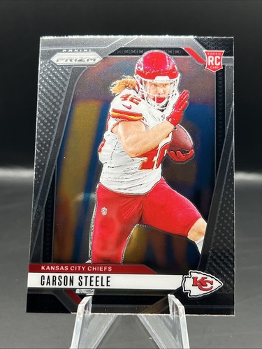 2024 Panini Prizm - CARSON STEELE PRIZM BASE ROOKIE #377 Kansas City Chiefs - Bild 2 von 3