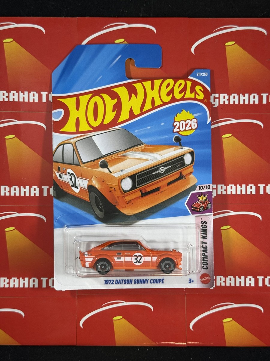 ミニカー Hotwheels 2026 72 Datsun sunny coupe FC 1972 Datsun Sunny Coupe #211 10/10 Compact Kings 2026 Hot Wheels