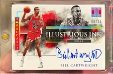 2019-20 Impeccable Bill Cartwright Illustrious Ink Silver Holo On Card Auto /25