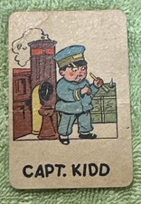 1930s Old Maid by Russell Library Of Games Replacement Card Capt. Kidd