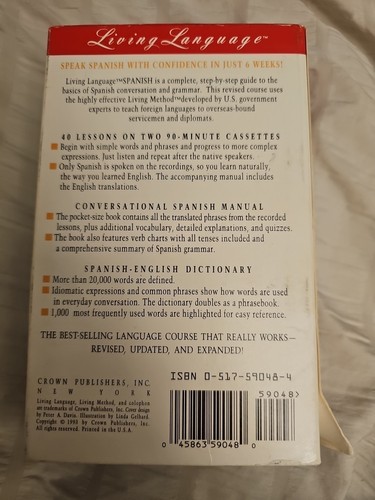 Living Language Spanish Complete Course For Beginners - Cassette Edition - Picture 2 of 4