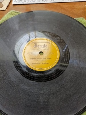 LIGHTNIN HOPKINS-PLEASE DONT GO BABY-HERALD RECORDS PLAYS VERY GOOD PLUS