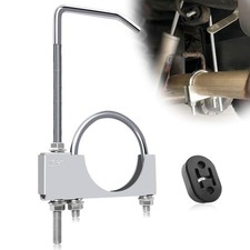 Universal 2.5" Exhaust Clamp with Hanger Rear Muffler,Exhaust 1 Piece 2.5 Inch
