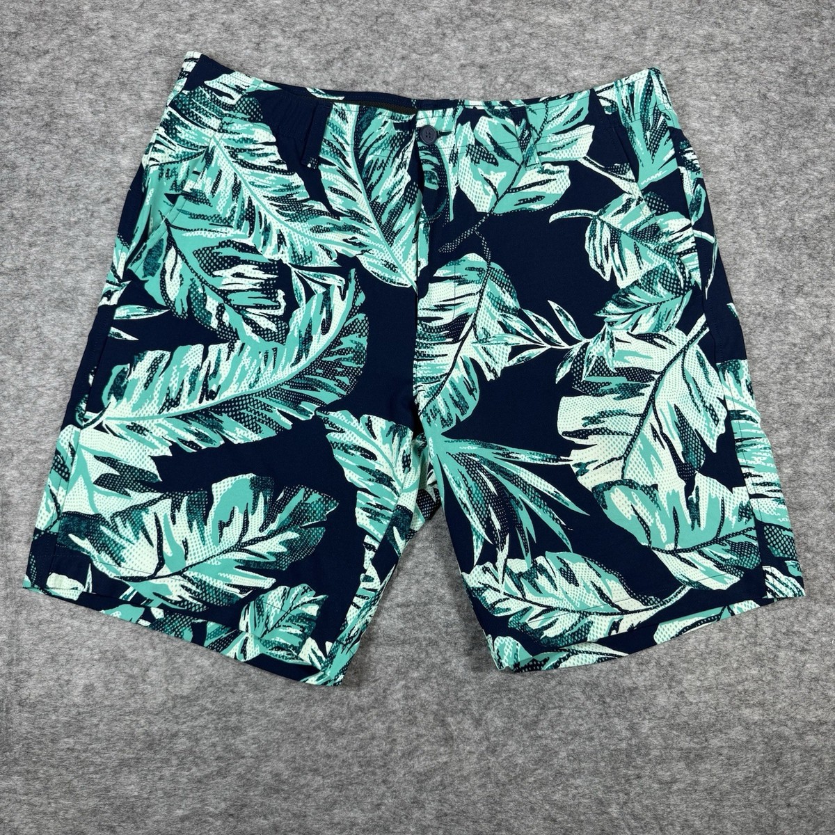 Under Armour Golf Shorts Mens 36 Blue Floral Graphic Print