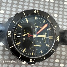 ALPINA Sea Strong Diver Chronograph AL-372LBBG4FBV6 Men's Quartz Black W44mm 2