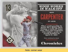 2017 Panini Chronicles Gold 525/999 Matt Carpenter #18 READ 0b2