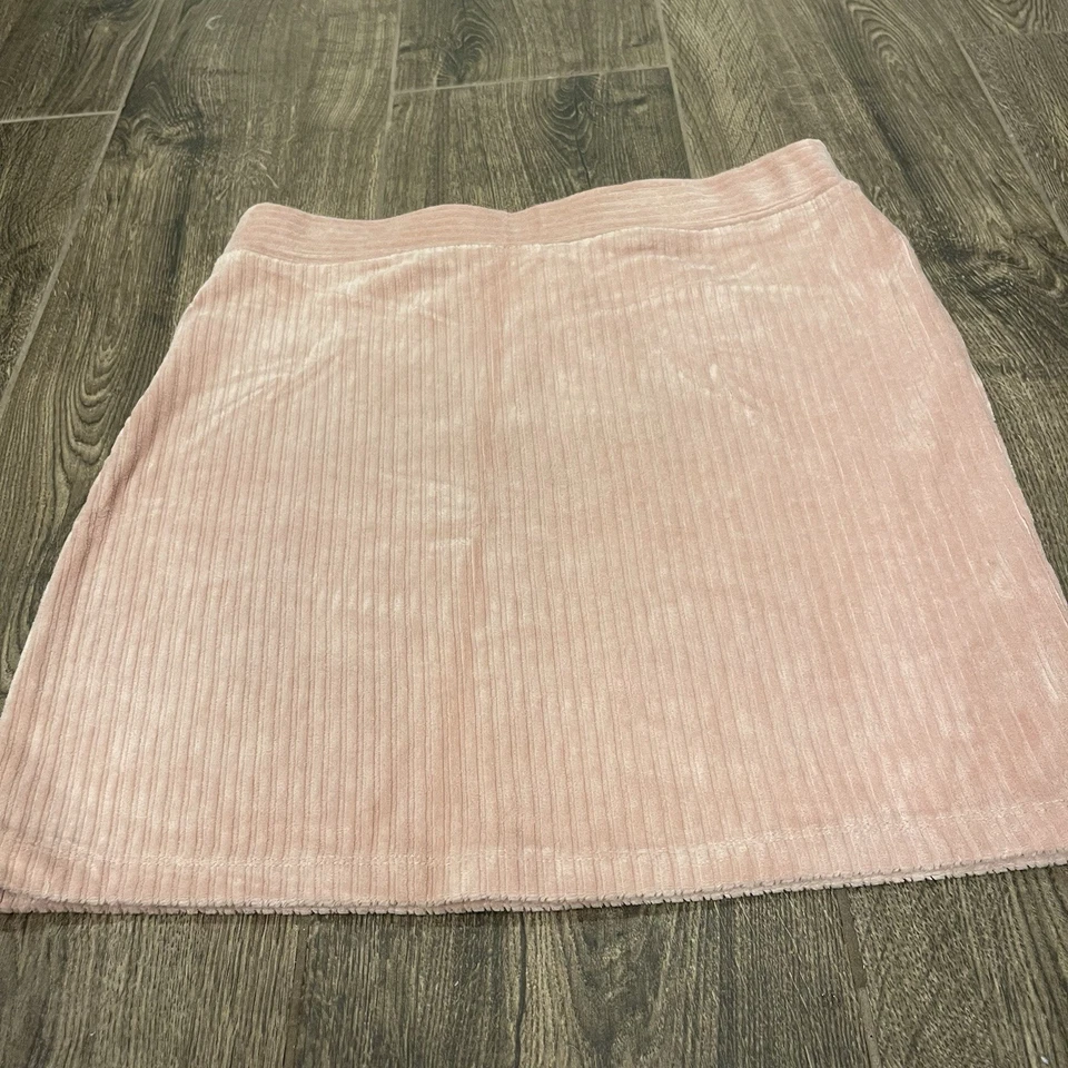 Minifalda Rosa Algodón Caramelo Ballet Núcleo L Suave Elástica Bodycon Falda Salir Foto 3 de 4