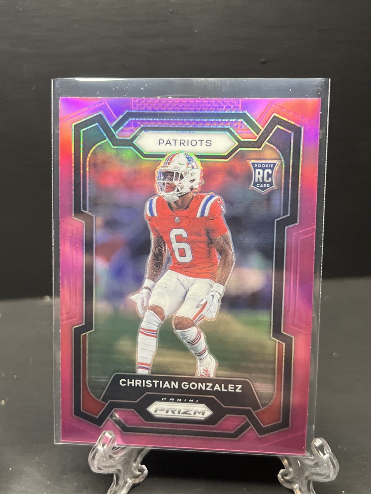 2023 Panini Prizm - Rookies Christian Gonzalez #369 Pink Prizm (RC)