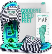 Acupressure Massage Slippers for Plantar Large 12-13.5 W/10-11.5M ,Men Women