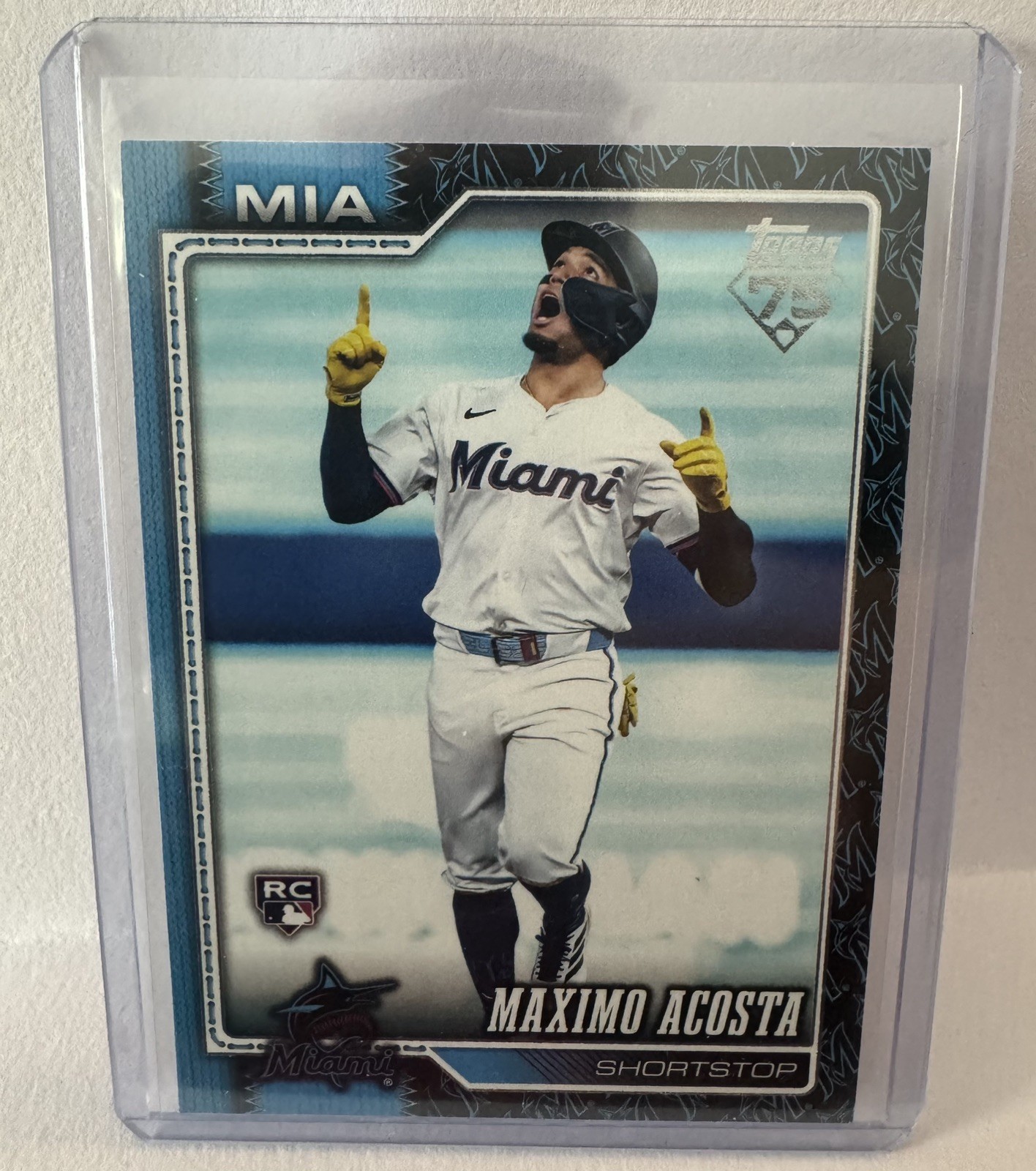 Maximo Acosta 2026 Topps Series 1 Team Color Border SSP RC #172 Marlins