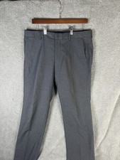Bonobos Pants Mens 33x32 Gray Tuesday Weekday Warrior Chino Dress Stretch Stripe