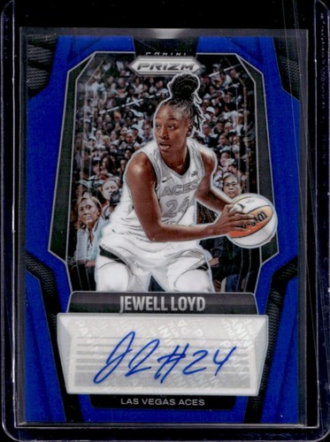 2025 Panini WNBA Prizm Jewell Loyd Signatures Blue Auto Autograph #/75 Aces
