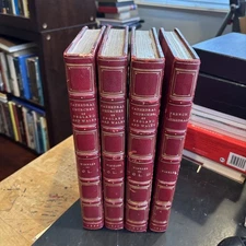 CATHEDRALS ENGLAND & WALES 1860 FRENCH CATHEDRALS 1837 4 Leather Quartos